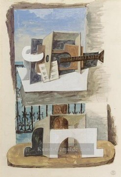 Stillleben devant une fenetre 1 1919 kubistisch Ölgemälde